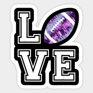 love football american football lover gift camo football Sticker